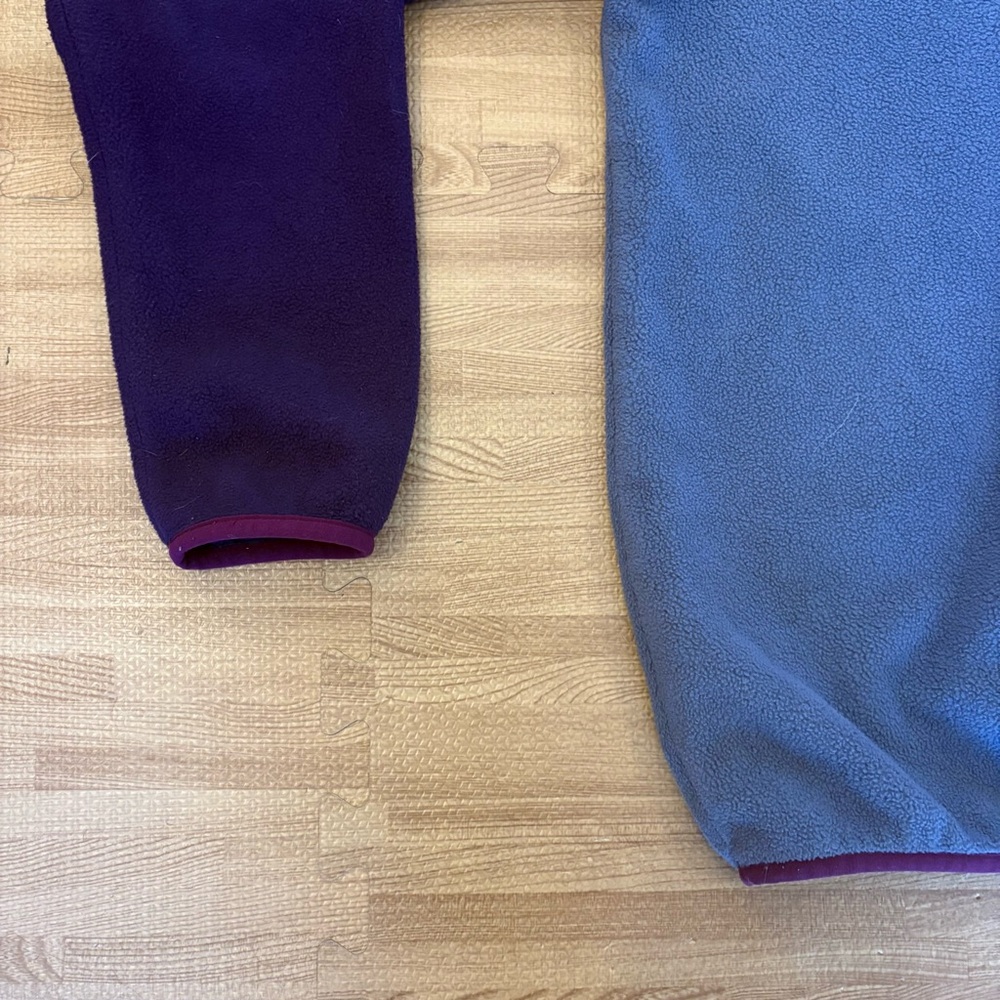 Patagonia Synchilla Snap-T Pullover Women's XS Purple Colorblock Fleece - Picture 7 of 14